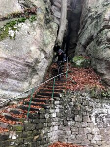 Steile trappen in Echternach