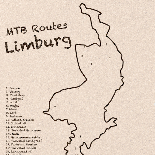 MTB Routes Limburg MAP