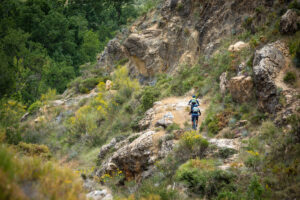 Rots formaties lands de trails in Zuid-Spanje
