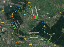 Overzichtskaart van de Gravel route Groesbeek