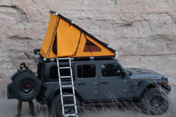 De Jeep Wrangler Camper set up