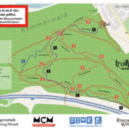 Trailpark Mehring kaart